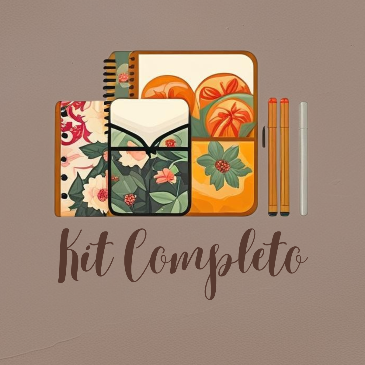 Kit de materiais de papelaria