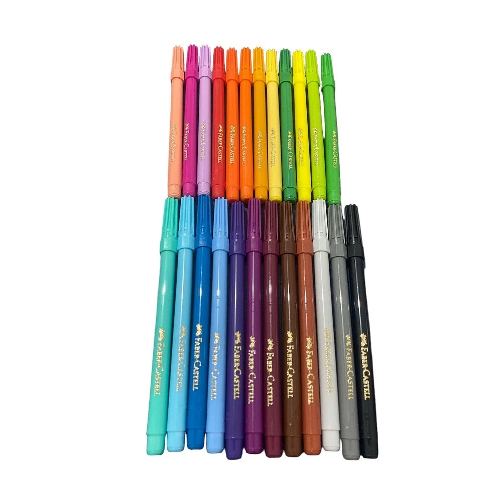 Canetinha Hidrográfica Faber-Castell – 12 ou 24 Unidades
