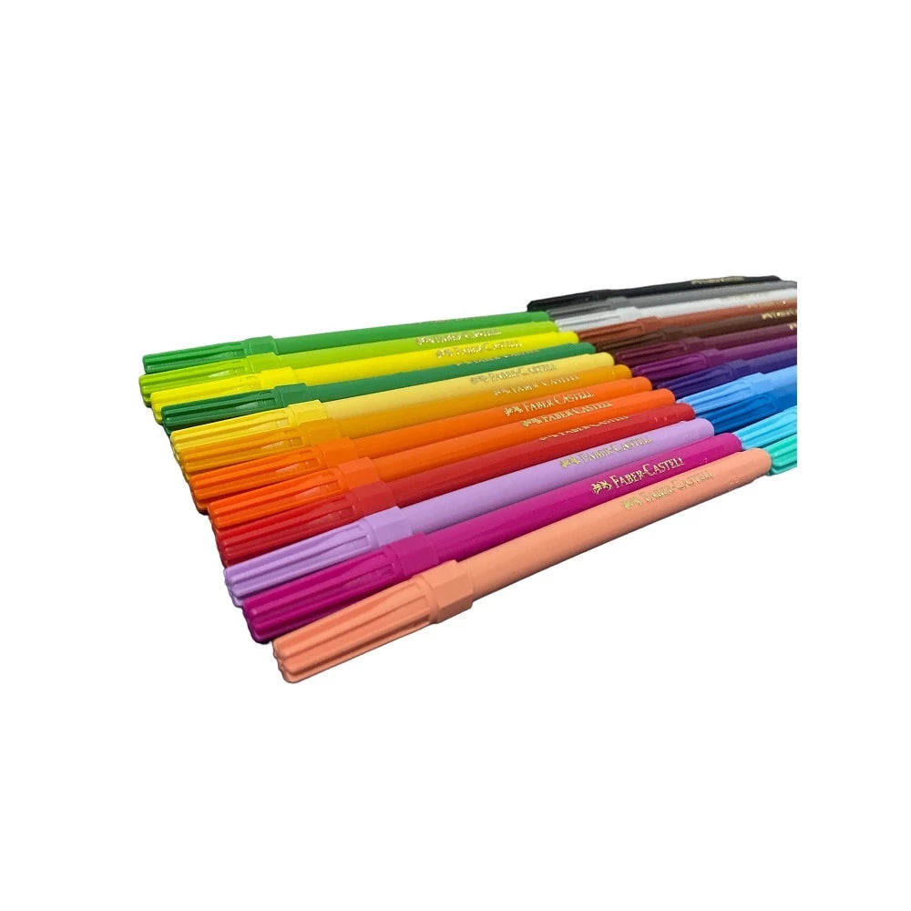 Canetinha Hidrográfica Faber-Castell – 12 ou 24 Unidades