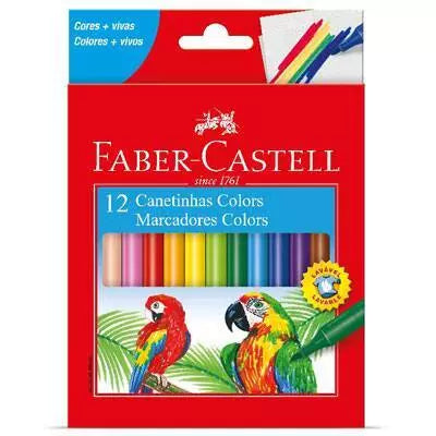 Canetinha Hidrográfica Faber-Castell – 12 ou 24 Unidades